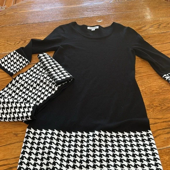 99 Jane Street black and houndstooth sweater dress. Great condition. Size Small - Picture 10 of 12
